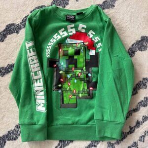 Minecraft Boys Christmas Sweater Size S Small